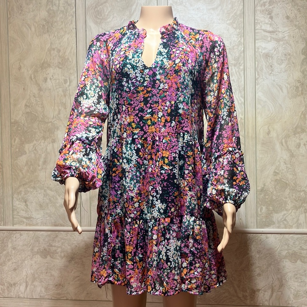 Vince Camuto Multicolor Floral Dress